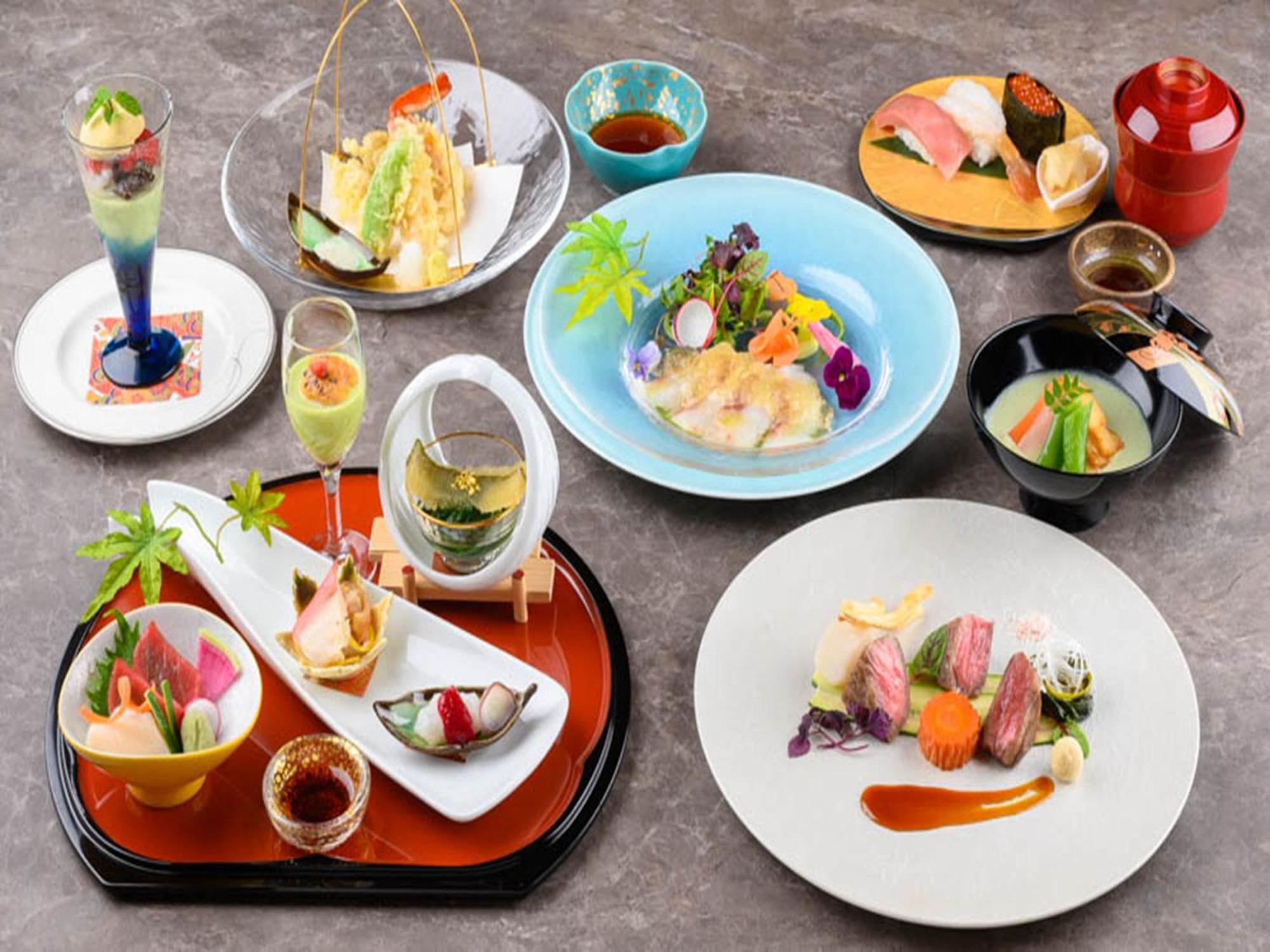 Shin Furano Prince Hotel מראה חיצוני תמונה A selection of French-influenced Japanese cuisine